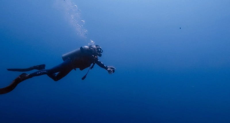 Diver in Bali